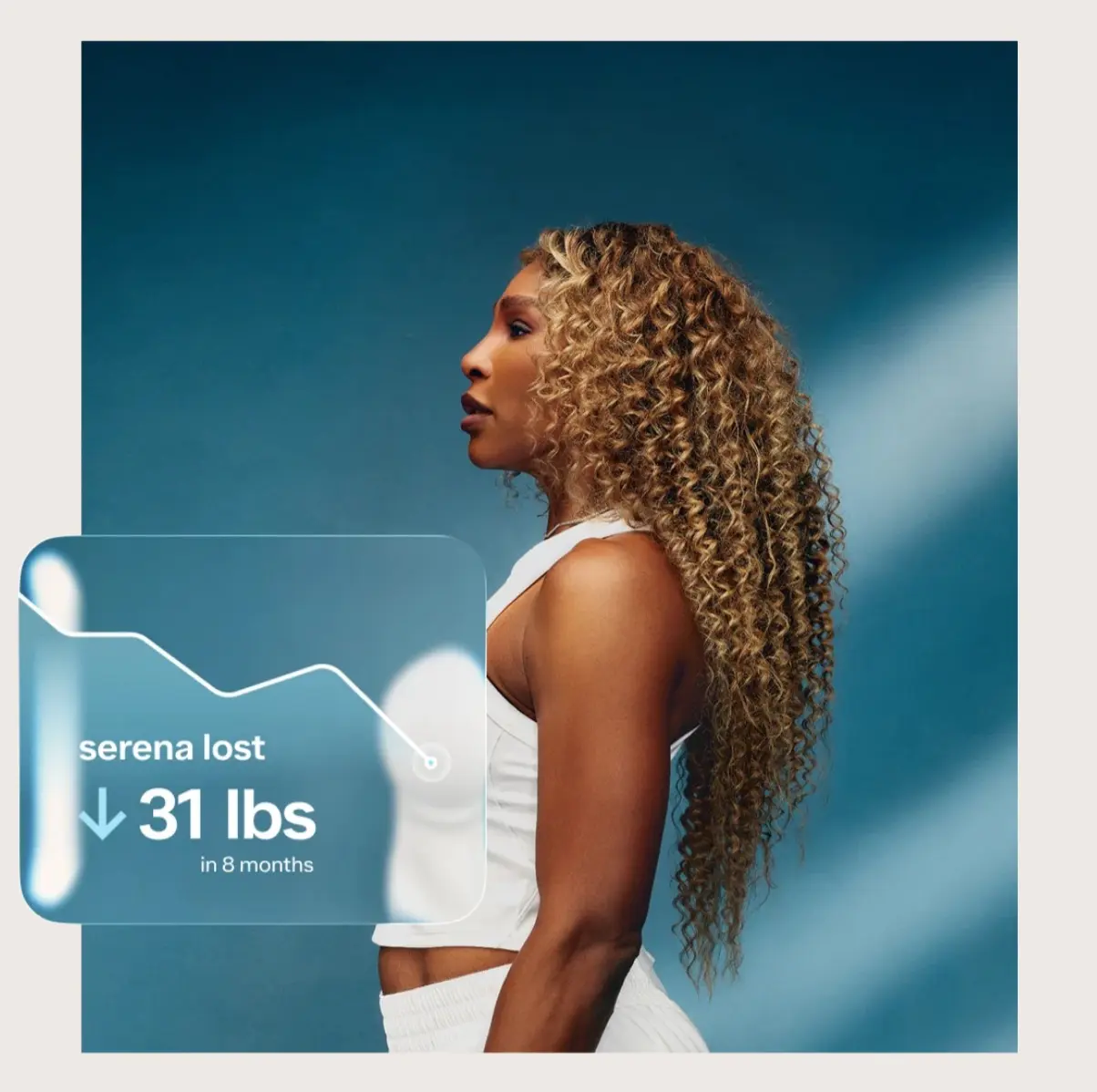 Mulher perdeu 14 kg em 8 meses.