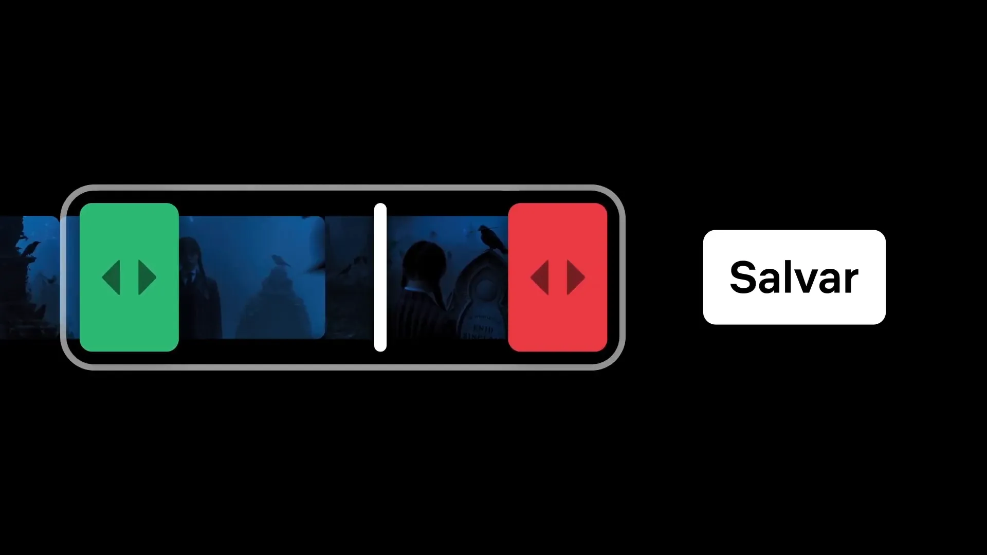 Controles de navegação e botão Salvar