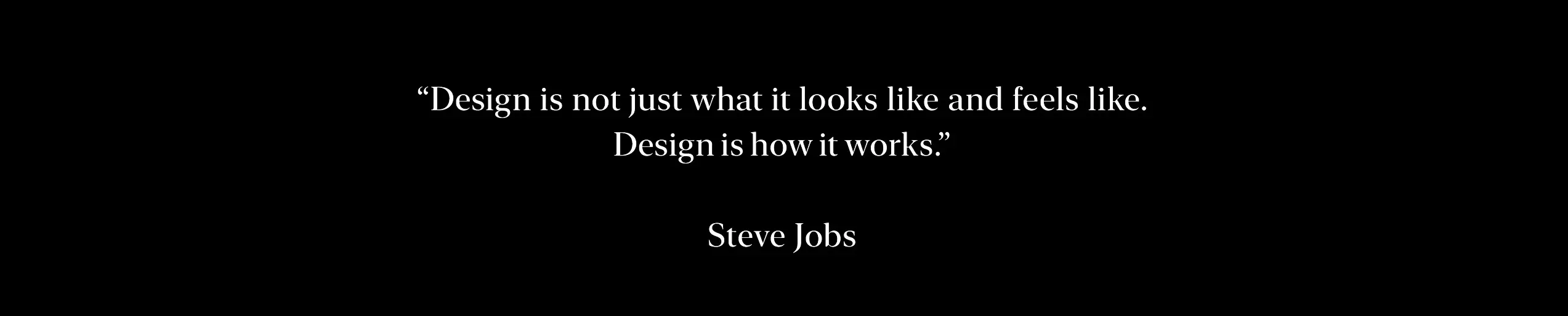 Citação sobre design de Steve Jobs