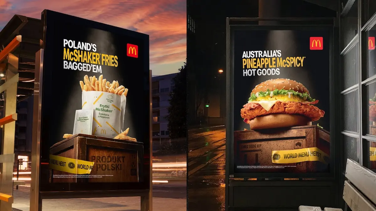 Anúncios McDonald's: batatas polonesas e lanche australiano.