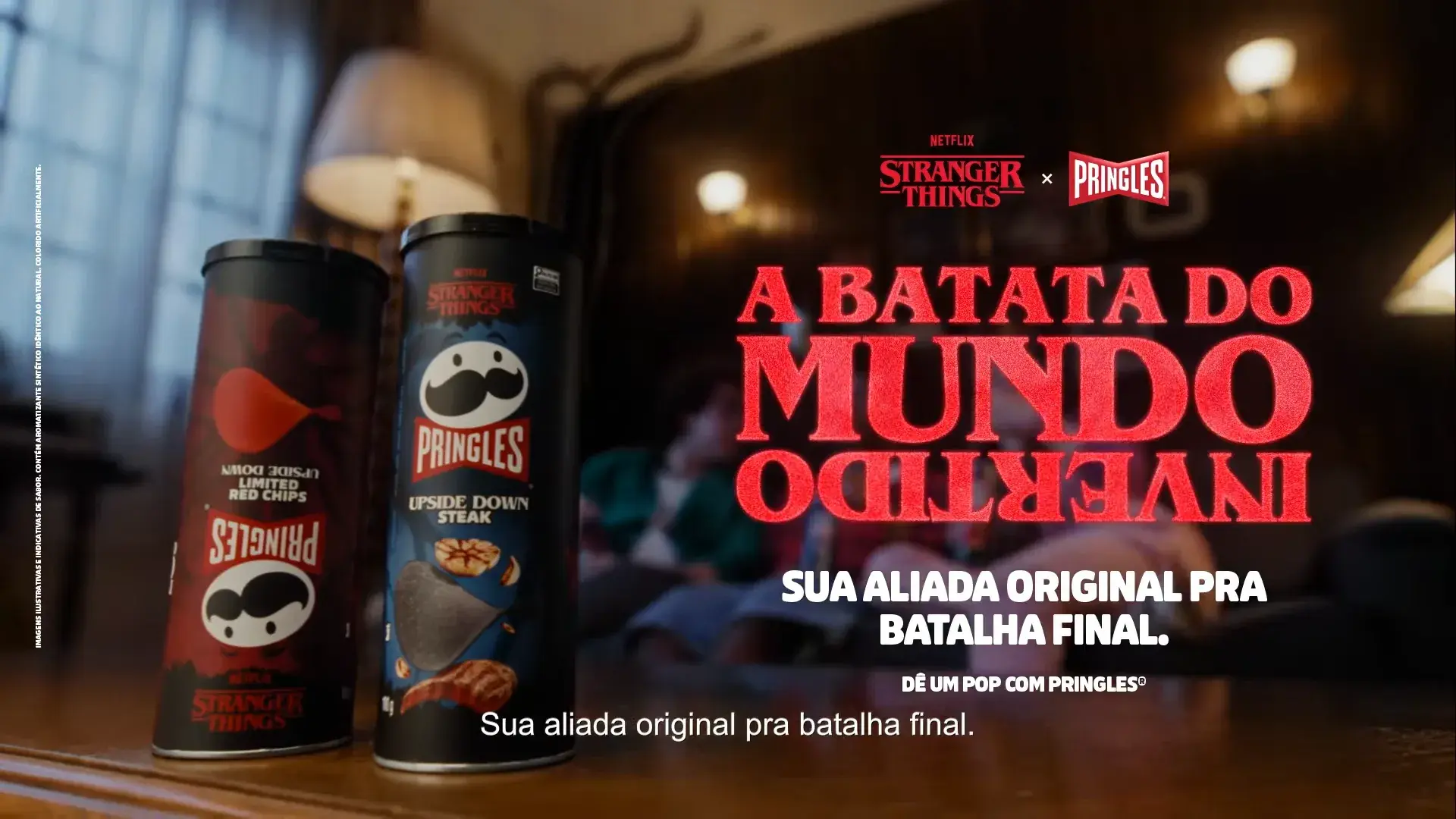 Promoção Pringles e Stranger Things.
