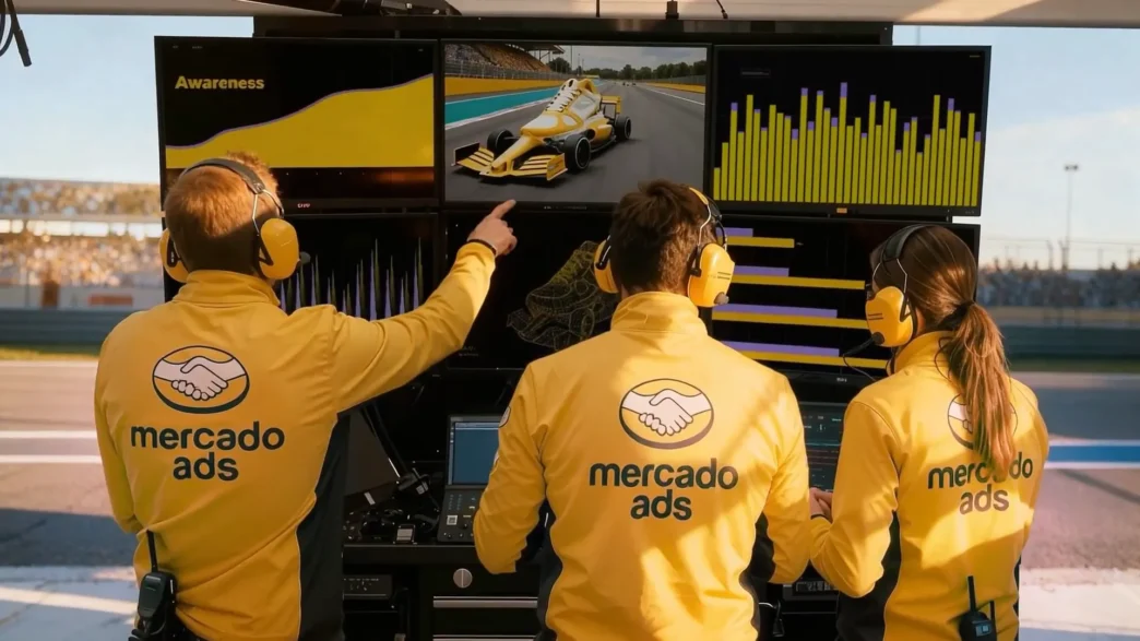 Equipe Mercado Ads analisa dados de corrida.