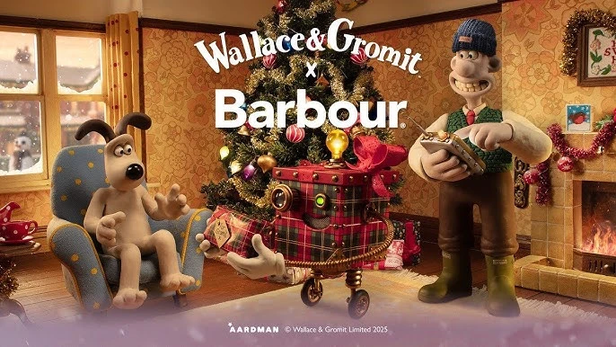 Wallace e Gromit decoram árvore de Natal.