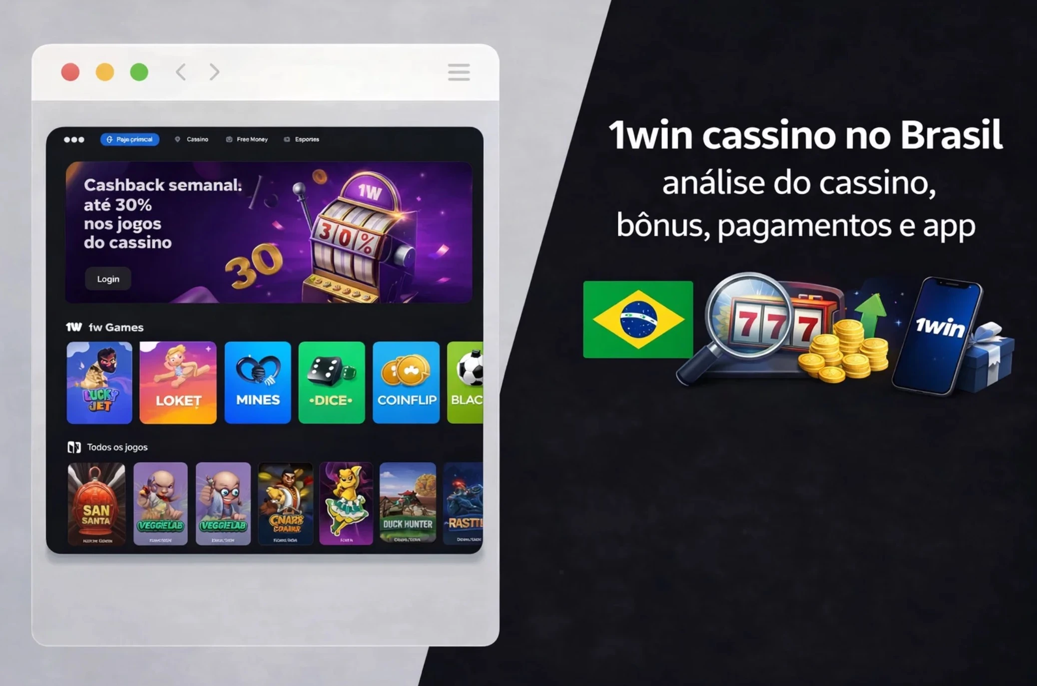 1win cassino Brasil: jogos, bônus e pagamentos online.