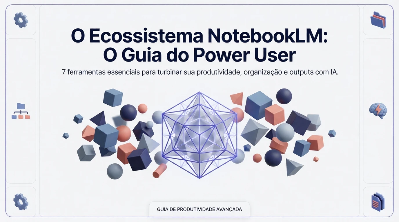 Ecosistema NotebookLM: Guia produtividade IA e organização.