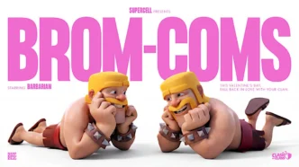 Barbarian deitado sorrindo, tema de amizade.