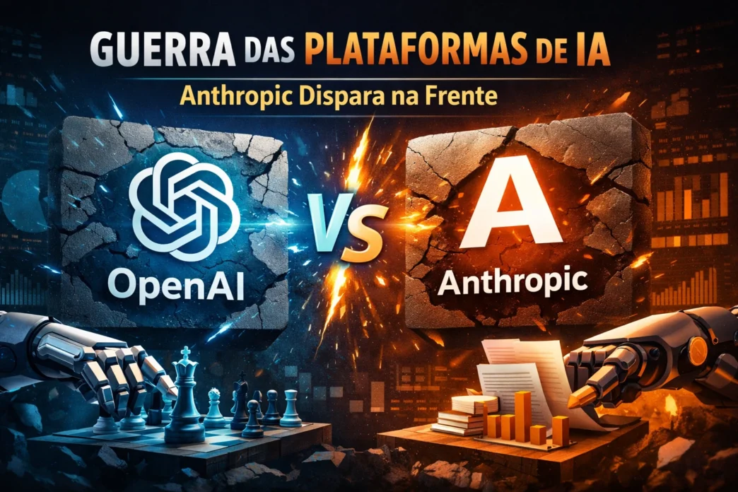 OpenAI vs Anthropic: competição plataformas IA.