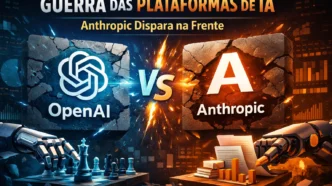 OpenAI vs Anthropic: competição plataformas IA.