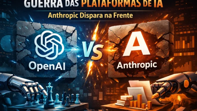 OpenAI vs Anthropic: competição plataformas IA.