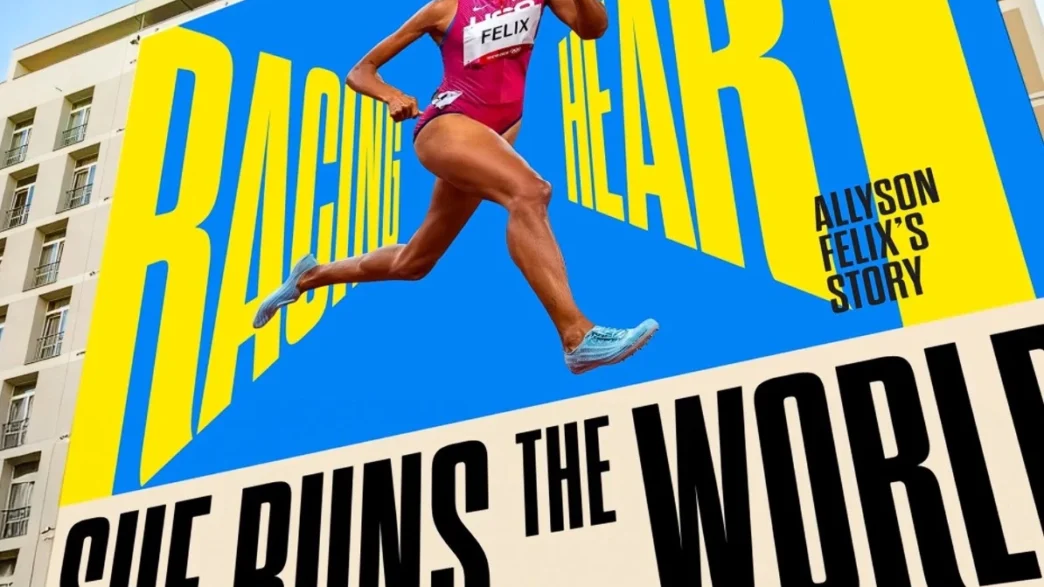 Outdoor com imagem de corredora destaque.