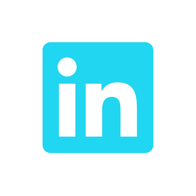 Logo do LinkedIn em azul