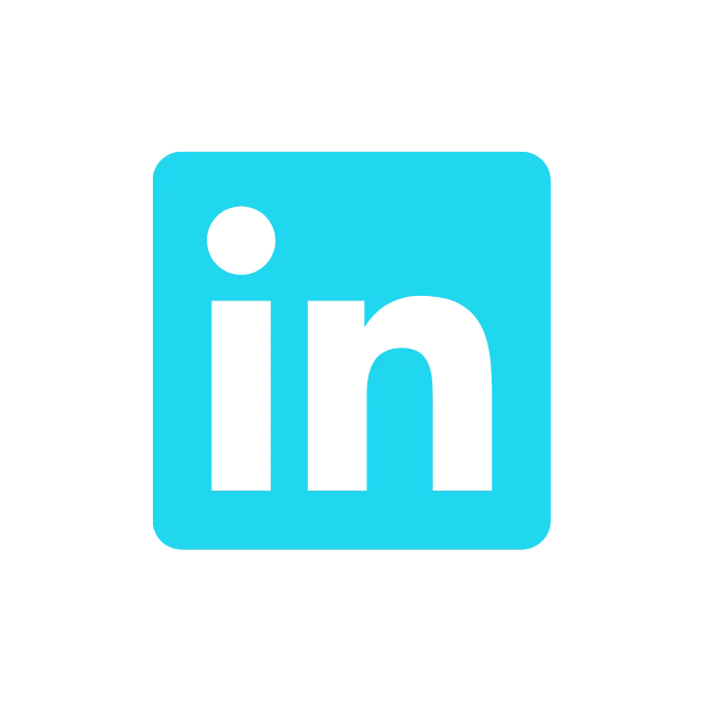 Logo do LinkedIn em azul