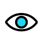 Desenho de um panda com círculo azul