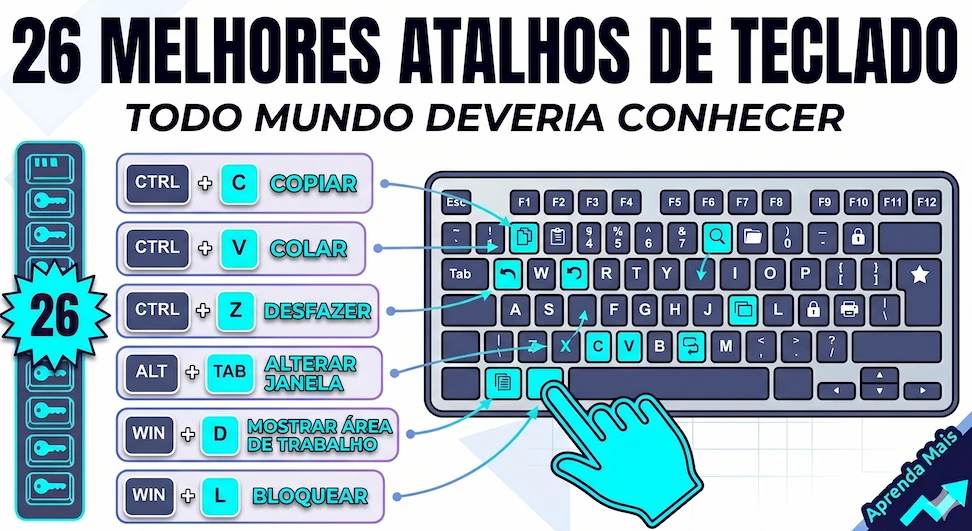 keyboard shortcuts portuguese guide