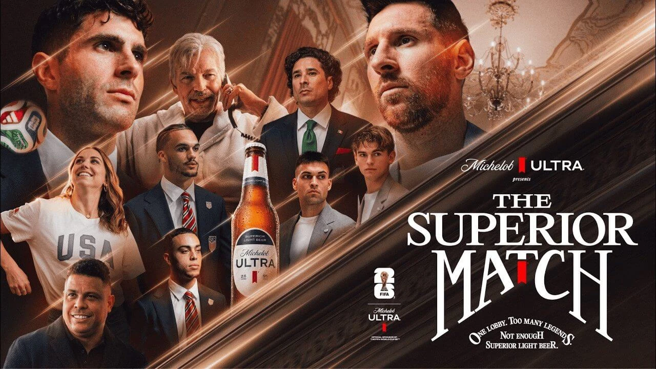 Campanha de cerveja com estrelas do futebol