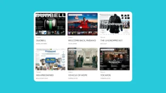 Grade de projetos finalistas do Cannes Lions