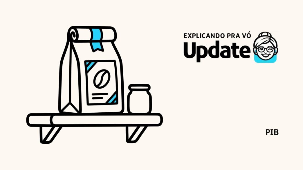 Pacote de café sozinho na prateleira de uma despensa doméstica